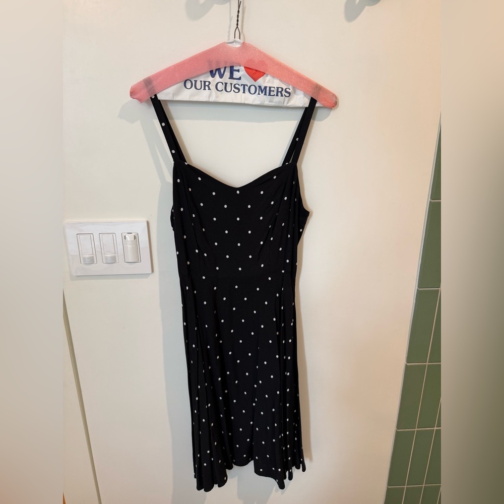 Old Navy Black Dress with White Dots